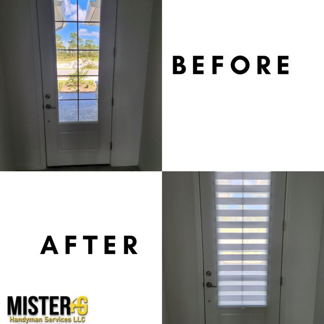 Before and after: front door replacement