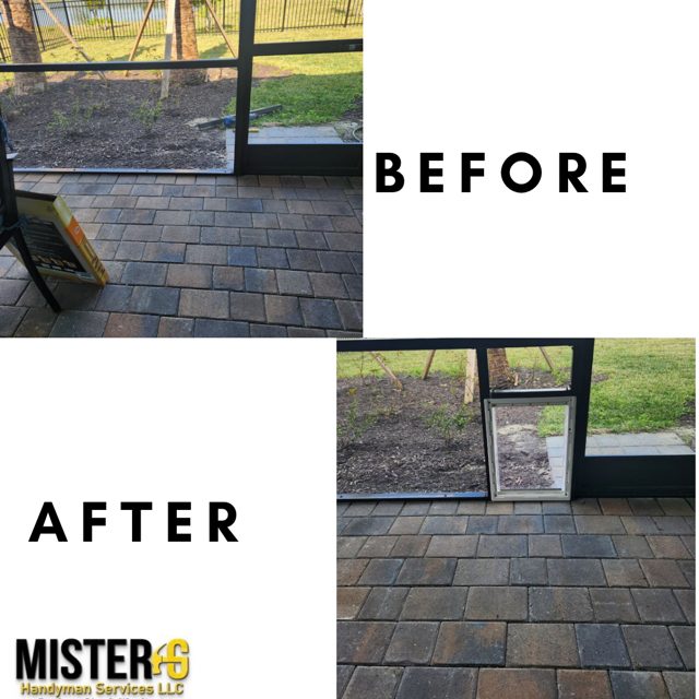 Before and after: paver patio installation